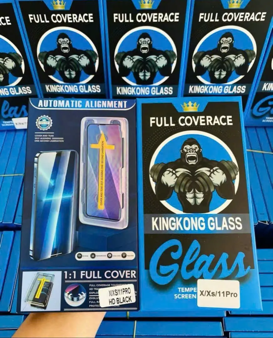 COMBO 5 Kính Cường Lực KINGKONG cao cấp TẶNG Ốp + Mèo Thần Tài + Que chọc sim ( có thể chộn lẫn các đời máy theo yêu cầu, HÃY GHI CHÚ LẠI, khi đặt hàng )