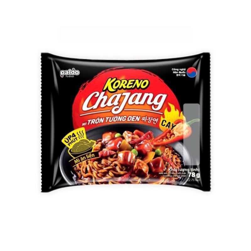 Lốc 5 gói mì trộn tương đen cay/không cay koreno 78*5 gói 4