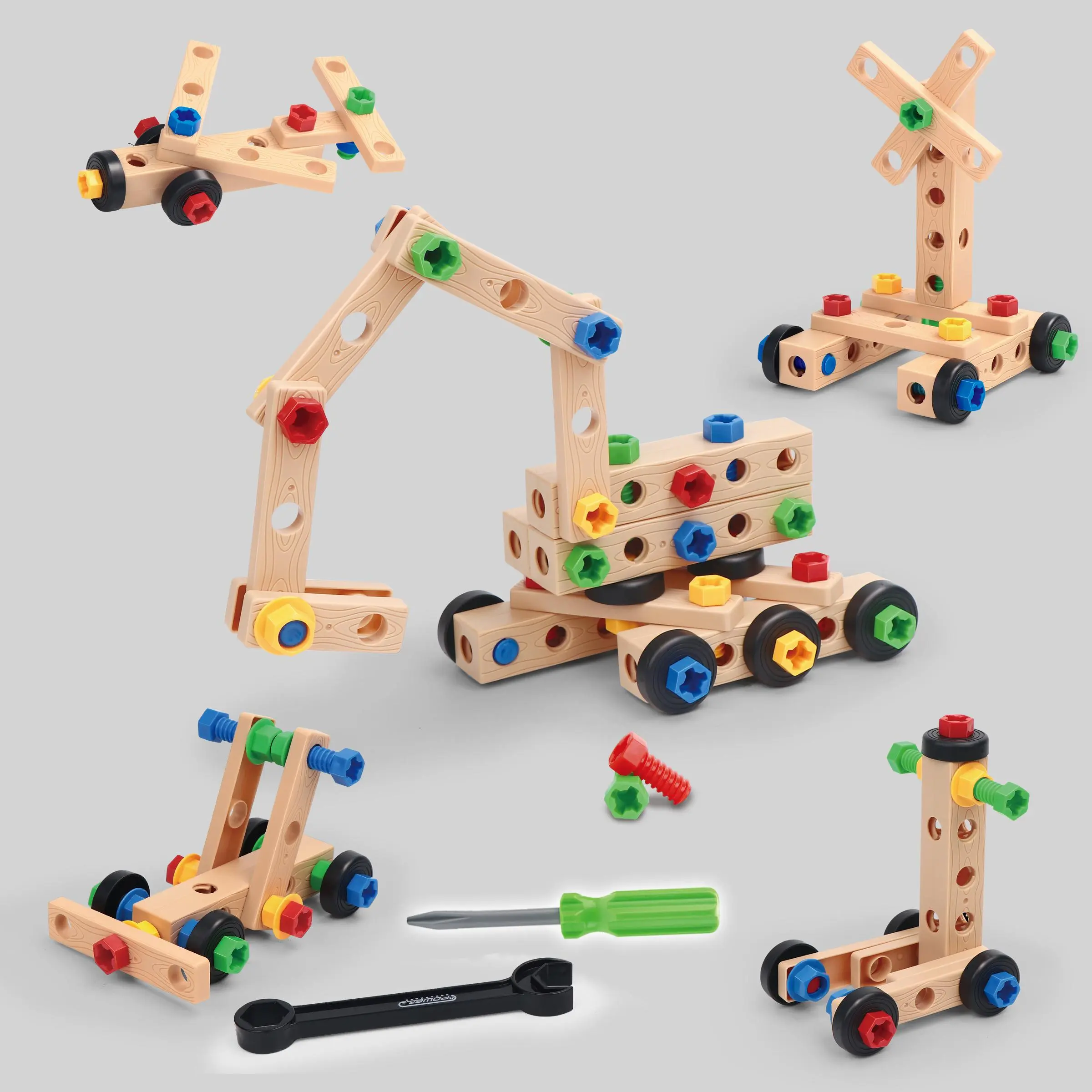 Children's Building Blocks Tool Set, 1 Box Storage Box Montessori STEM Educational Toys, Assembly & Disassembly Toys, Suitable for Boys & Girls, Christmas Gift, Asd Toys, Genius Kid Toys