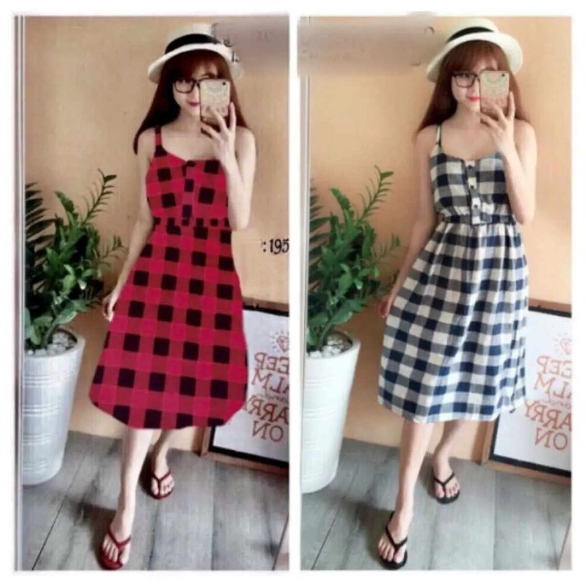Váy đầm maxi đi biển sọc caro siêu xᶖnh mẫu mới Nữ Women