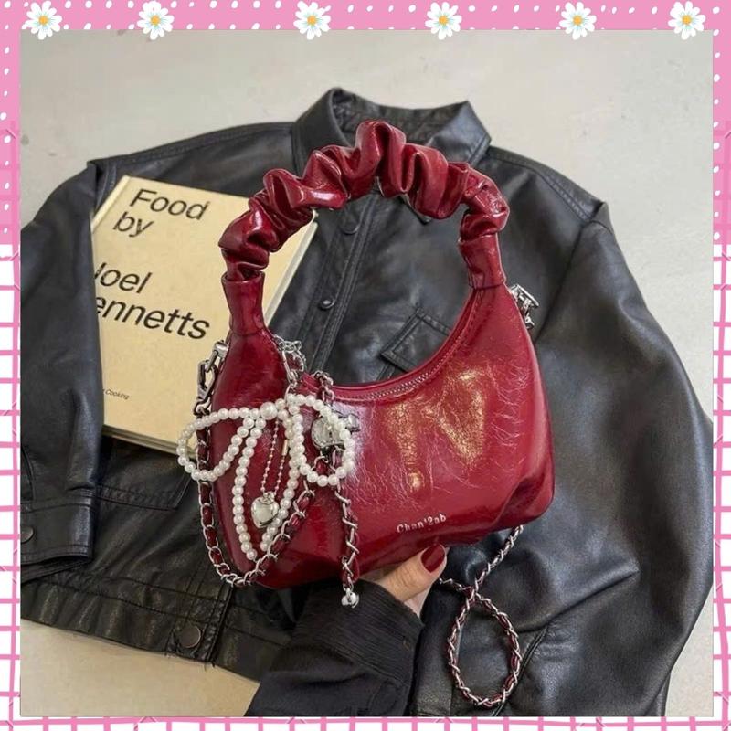 Túi xách đeo chéo nữ túi thời trang xách tay thiết kế quai nhúm phối móc Tim Ngọc đi chơi đi tiệc sang trọng BHOL68 943