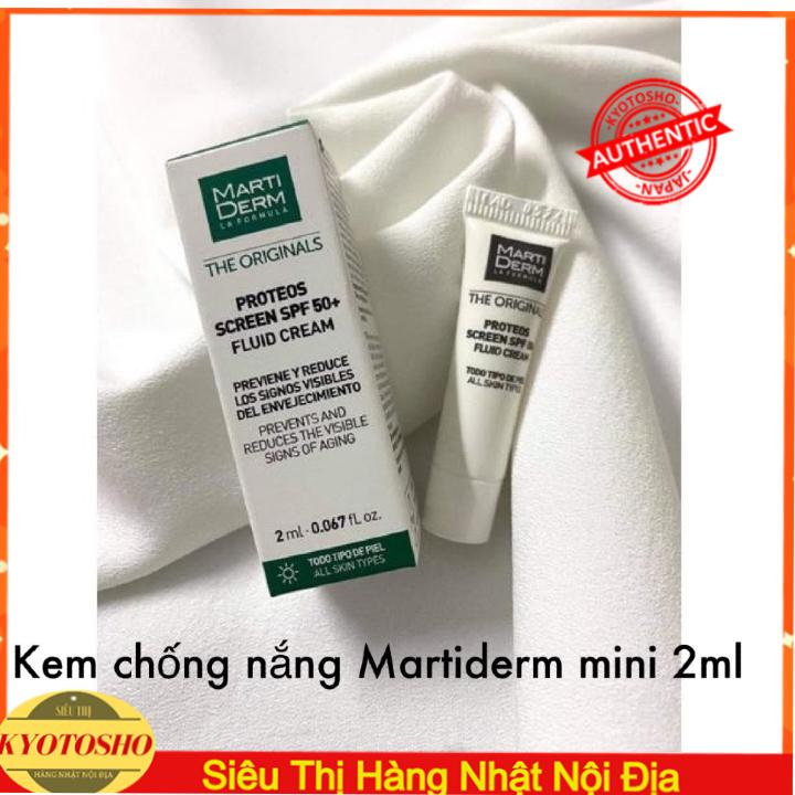 combo 3 tuýp Kem chống nắng MartiDerm mini 2ml