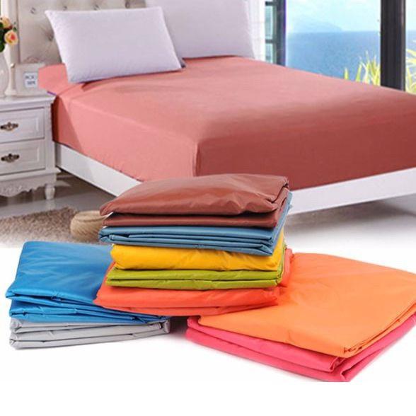 Ga giường chống thấm nước - Ga chống thấm nước loại trơn nhiều màu sắc đủ kícḣ thước size giường