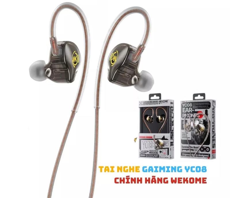 Tai Nghe Game Thủ We.Ko.Me YC08 âm thanh sống động, thiết kế bền đẹp , nhét tai nghe nhạc Earphone