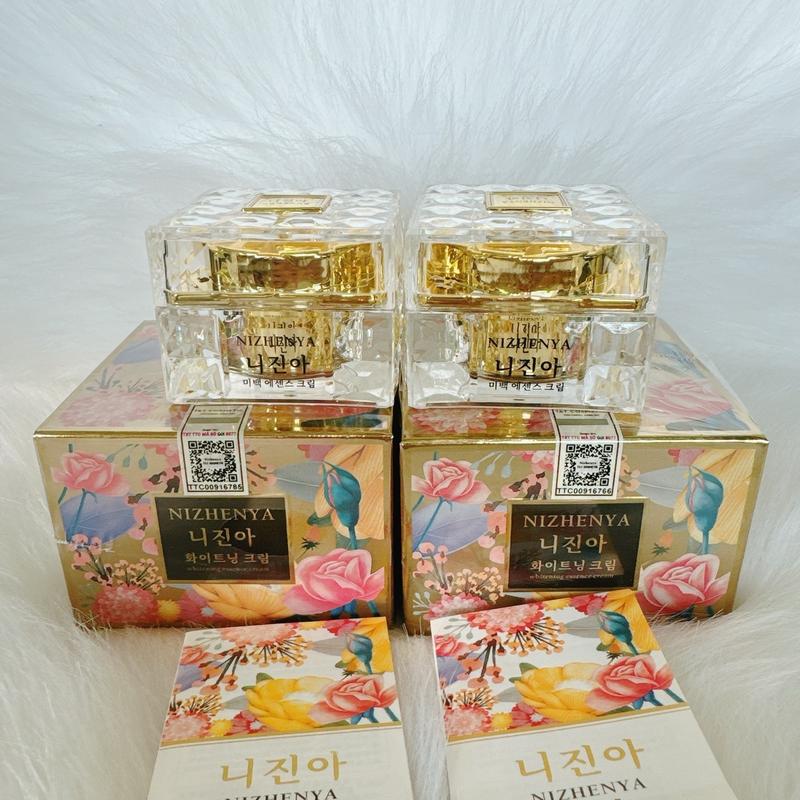 Kem face NIZHENYA vuông mẫu mới kem ngày (15g) kem đêm (15g) hỗ trợ Làm Đẹp Da Skincare Nữ