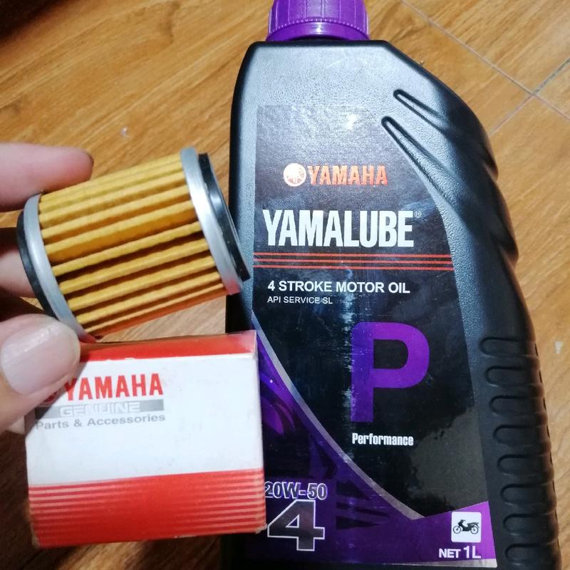 YAMALUBE 4STROKE MOTOR OIL API SERVICE SL 20W-50 1L W/FREE OIL - TikTok ...