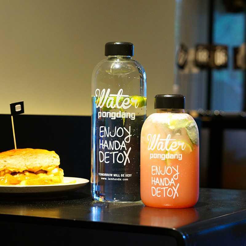 Botol Minum Plastik Detox Infused Water Bottle BPA Free 1L LAMHANDA Minuman Kitchenware 0