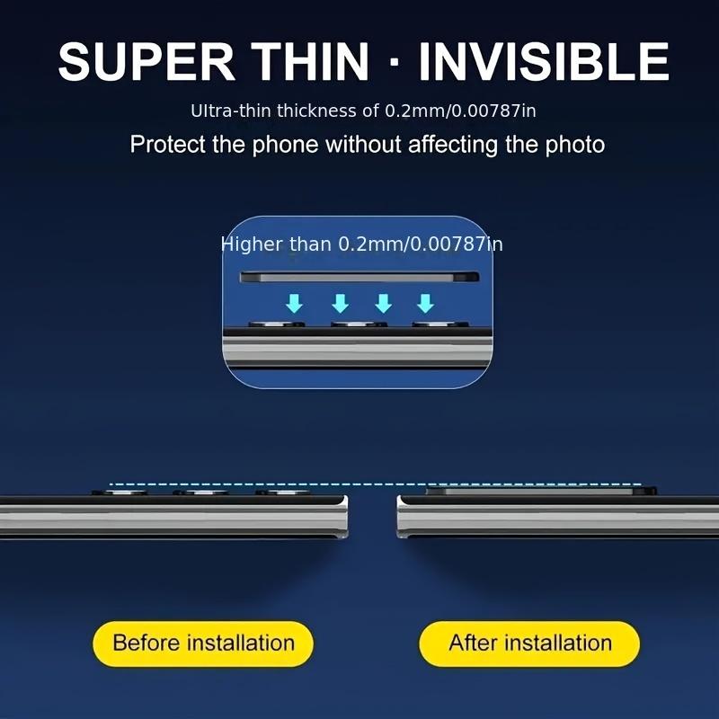 Product Introduction of Aluminum Alloy Camera Lens Protectors for Samsung Galaxy S23 Ultra S22 Ultra - 2PCS HD Tempered Glass Screen Protector, Scratch-Resistant, Easy Installation, Fingerprint Resistant Film for S4 S22 S23 Plus 3
