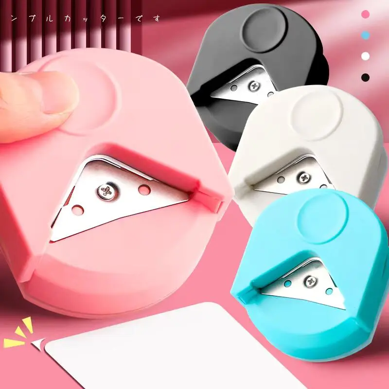circle button maker Corner round hine corner punching portable paper cutter card photo cutting