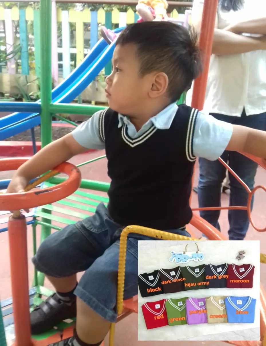Rompi Rajut Seragam Vest Rajut  Anak Usia 5 Tahun