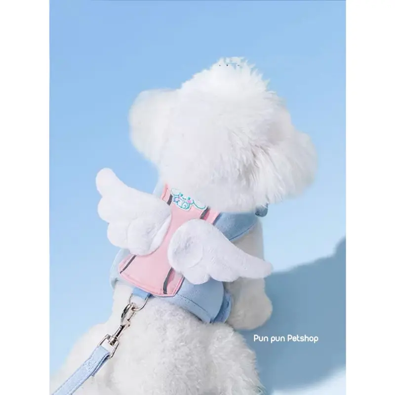 Dây dắt chó mèo đi dạo, đai yếm cánh thiên thần , quả bơ dễ thương - Pun Petshop 6