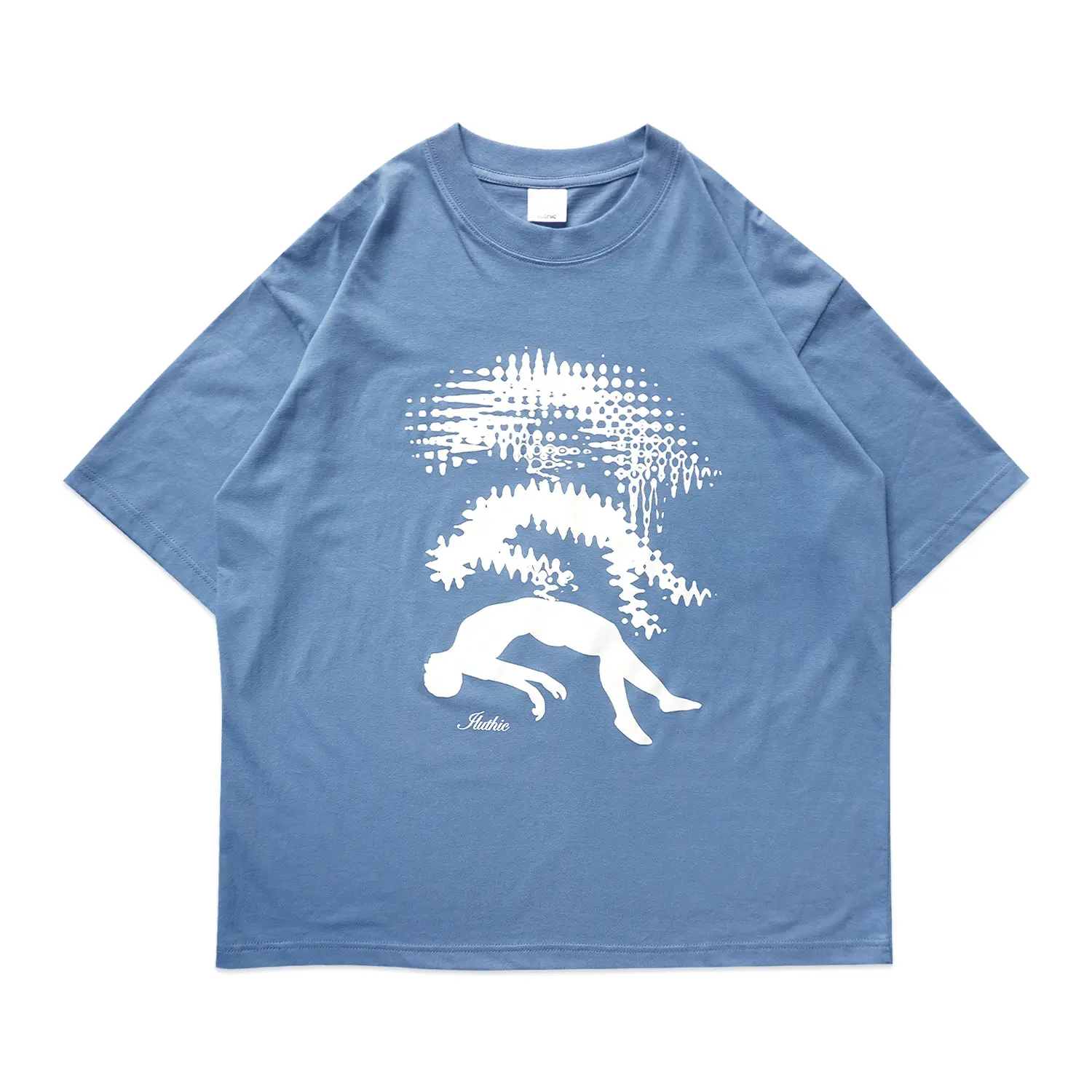 Iluthic - Oversized TShirt 'Human Soul' Steel Blue Lengan Pendek