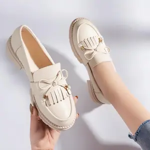 Sepatu Docmart Wanita Black Pricilia Ootd Kekinian Flat Shoes Oxford Hitam Cewek Terbaru Hak Datar Musim Panas