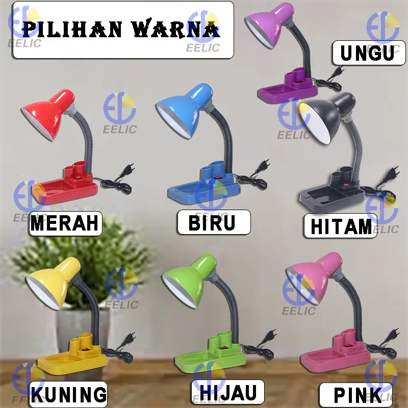 EELIC JM-8808S LAMPU MEJA BELAJAR DESK LAMP TABLE LAMP LAMPU BACA LAMPU KERJA LAMPU DUDUK YANG TIDAK MENYAKITI MATA DAN HEMAT ENERGI 220V FITTING E27 BERKUALITAS 5