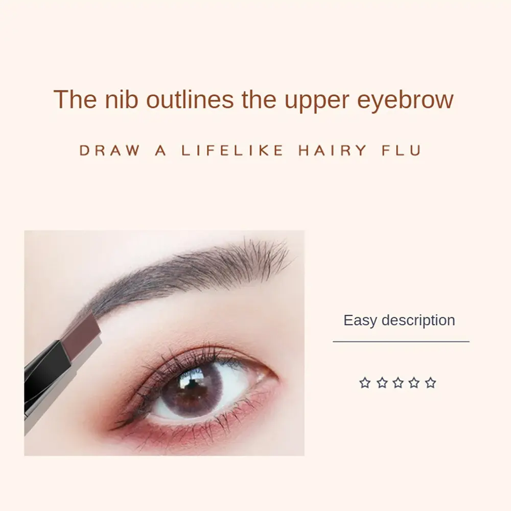 LAMEILA Small Gold Chopsticks Triangular Double-ended Small Gold Bar Eyebrow Pencil Each Root Is Waterproof, Sweatproof, And Non-Fading Eyebrow Pencil