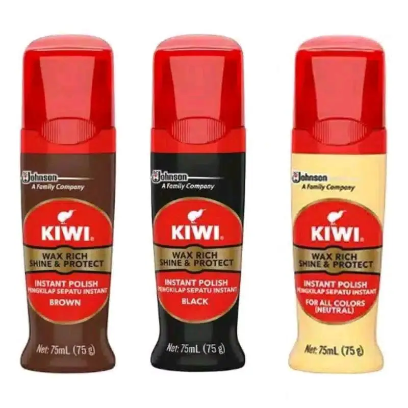 KIWI SEMIR SEPATU CAIR OLES 75 ML HITAM COKLAT NETRAL
