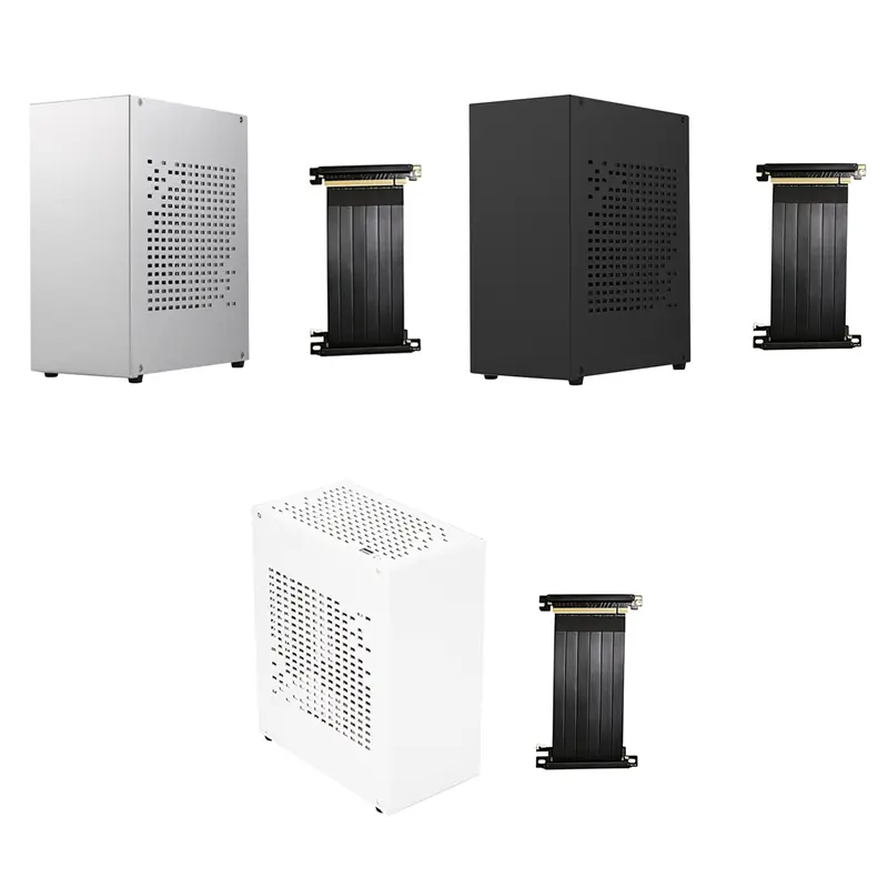 A07 Mini ITX Computer Case Chassis HTPC Host Case USB3.0 ITX Enclosure with Graphics Card Extension Cable