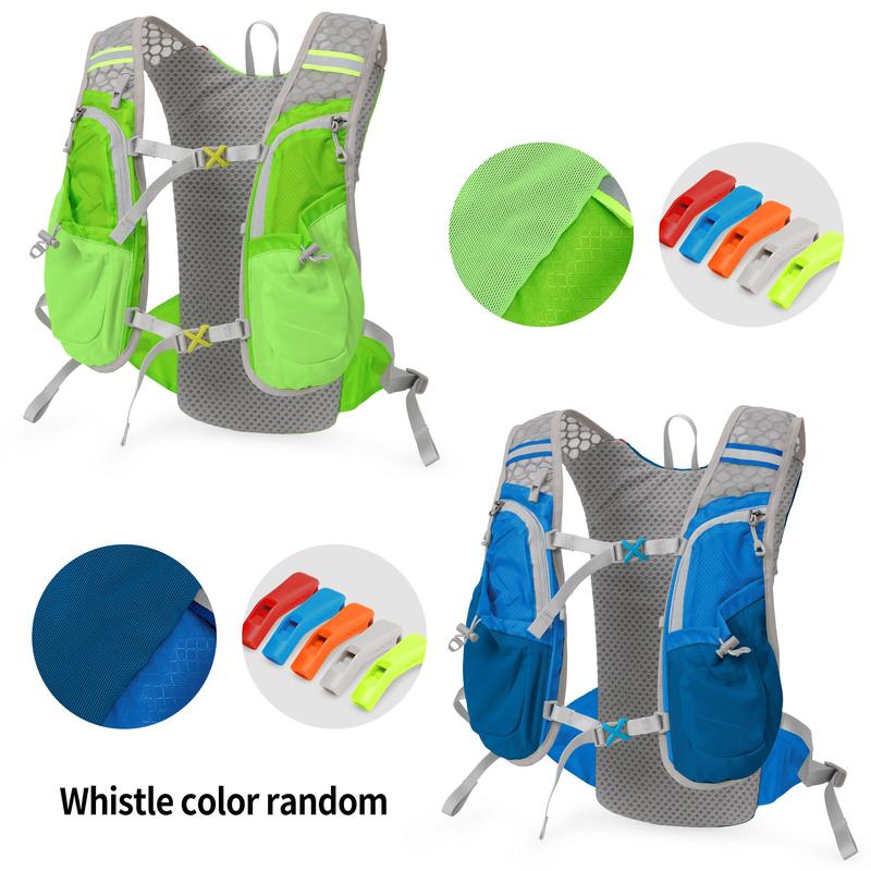 Unisex Colorblock & Letter Print Sports Water Backpack without Hydration Bladder, Sporty Lightweight Backpack for Running Cycling Hiking Skiing Camping, Running Vest, Sports & Outdoor Accessories 7