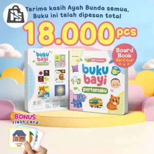 Buku Bayi 100 Kata Pertamaku Boardbook Balita Busy Book 0 6 12 Bulan 1 2 3 Tahun Edukasi Ziyadbook