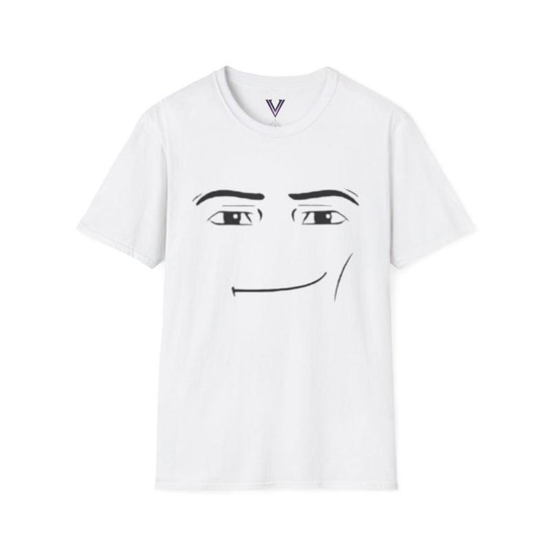 Roblox Man Face T Shirt Minimalist Sarcastic Expression Tee White Dx0w9n1ysr Resize Jpeg 800 800 