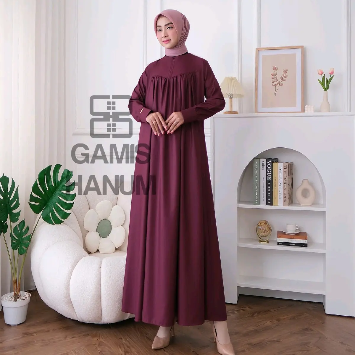 Ready Gamis Madina Laura kualitas terbaik premium by amazingg
