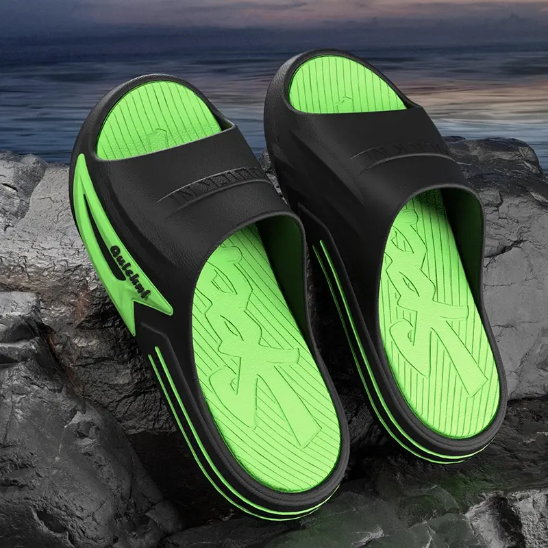 Mẫu Mới Dép Quai Ngang Nam Nữ Đế Cao, Style Trẻ Trung-GIày Dép Đi Chơi DP105 Dép Lê Slipper Đế Bằng dép  nam DéP 2