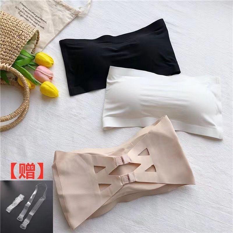Product Introduction of Đồ Lót Không Dây Lụa Lạnh Mỏng, Hàng Mới Về, Dành Cho Nữ, Áo Ống Chống Trượt, Không Có Vòng Thép, Lưng Đẹp Và Áo Ngực Nâng Ngực 1