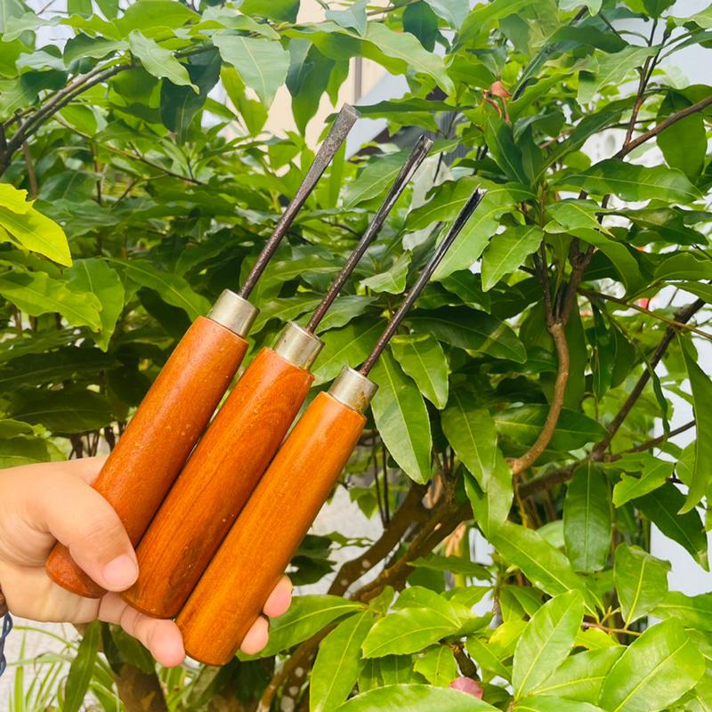 Combo 03 mũi đục bonsai MINI 6li -8li hàng thủ công Việt Nam [DUC-051.2.3]