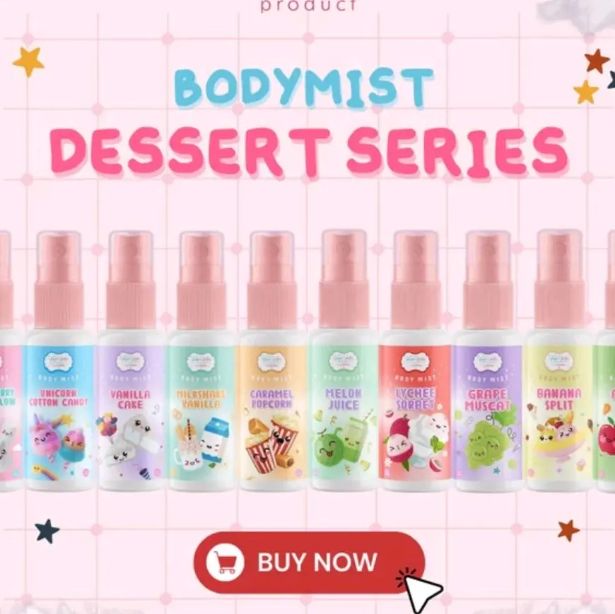 BPOM] Body Mist Dessert Series 60ml Yeppu Yeppu By Kiyowo 60 ml Bodymist Perfume