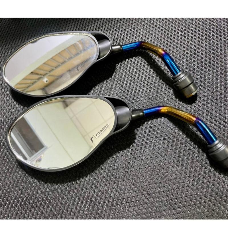 Kính kiểu YAZ chân Xi 7 màu Titan gắn mọi loại xe máy Exciter Sirius Winner Sonic Wave Dreem Gương chiếu hậu Phụ Kiện Phụ Tùng