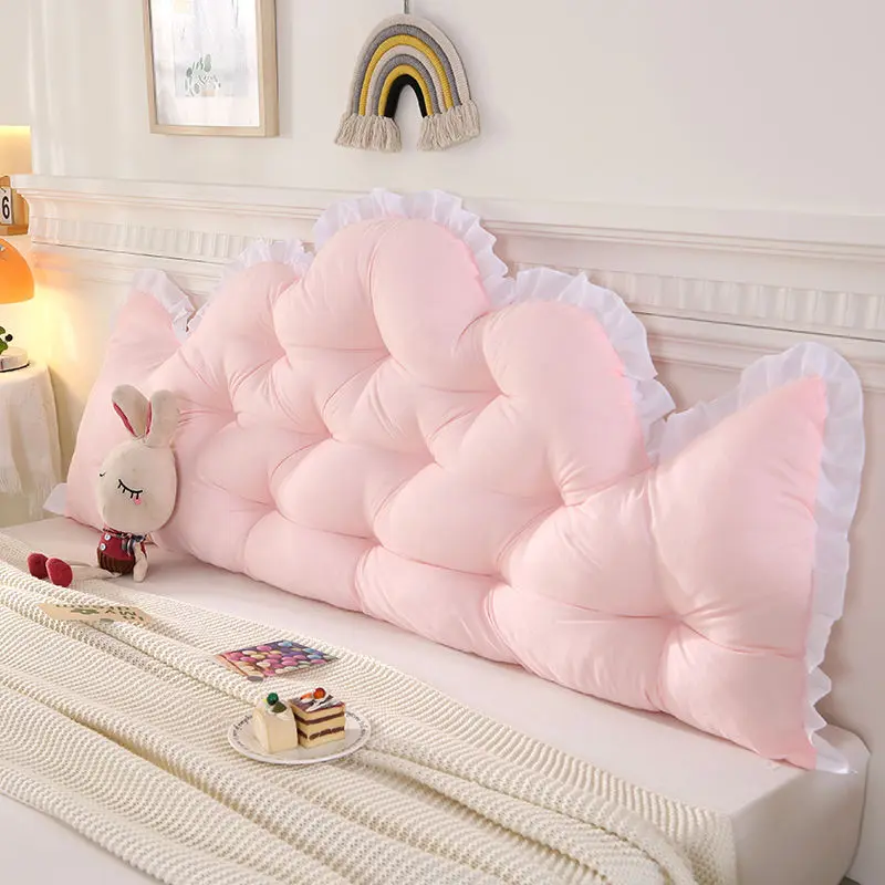 Tựa Đầu Giường, Thiết Kế Vương Miện, Đệm Tựa Lưng, Gối Giường, Chất Liệu Tatami, Phong Cách Người Nổi Tiếng Trên Internet, Bề Mặt Mềm, Chiều Cao Đôi, Thích Hợp Cho Phòng Ngủ, Phong Cách Công Chúa，gối công thái học，gối chống bẹp đầu，gối chống đau vai gáy