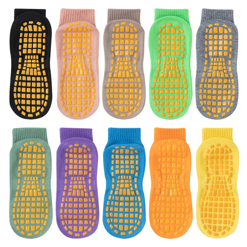 Anti-Slip Socks for Kids Playground Trampoline Yoga Adults