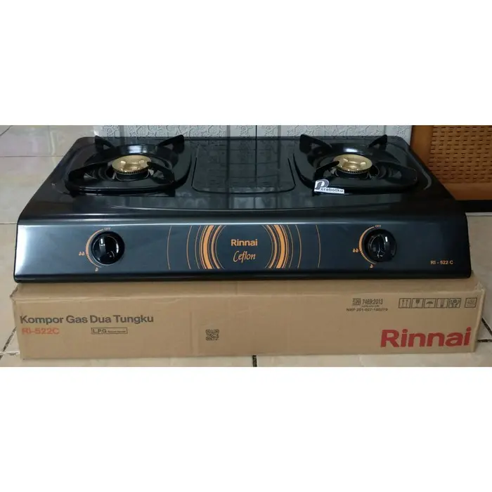 RINNAI Kompor Gas 2 Tungku RI-522C - Hitam 3
