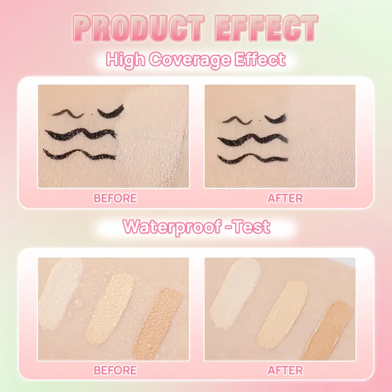 SANIYE [BPOM] Original Matte Concealer Makeup High Coverage 5 Warna Profesional Wajah Makeup R1179 4