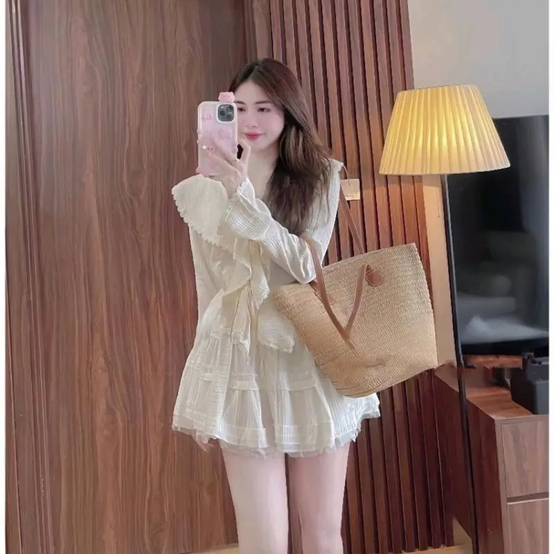 set váy voan tơ đùi mịn thoáng mát hai lớp 3