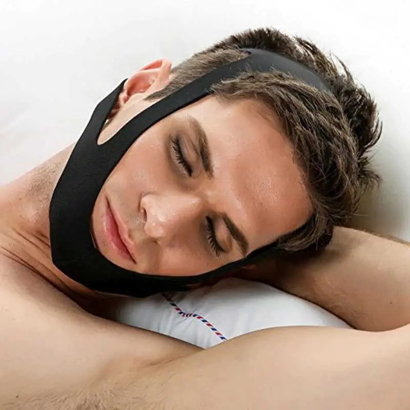 Sabuk Tidur Anti Ngorok Snoring Solution Chin Rest Band Strap - AO55 7