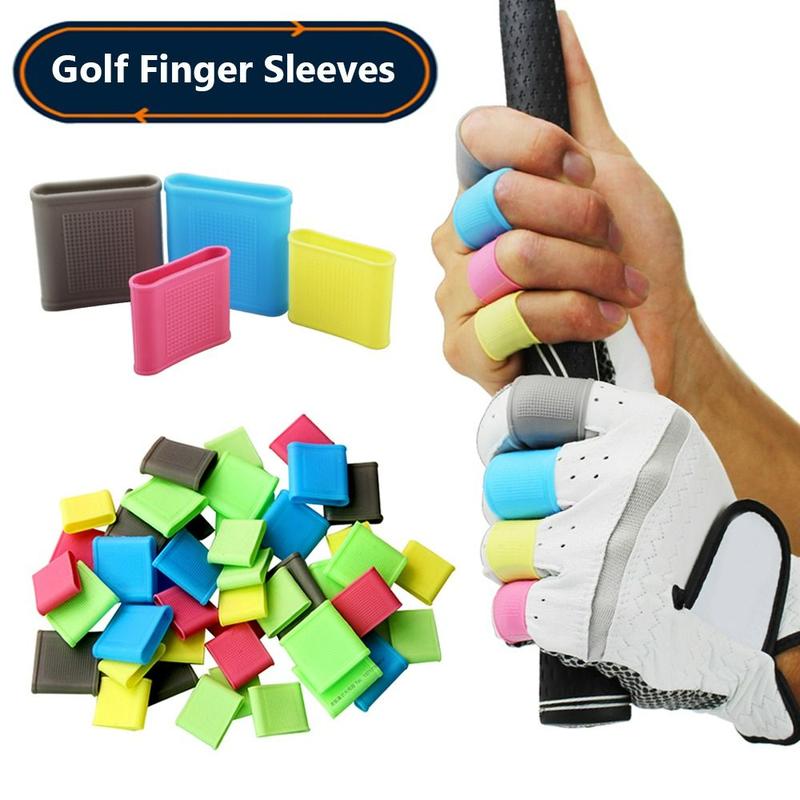 Ống Bọc Ngón Tay Thể Thao, 8 Chiếc, Thích Hợp Để Câu Cá, Tennis, Bóng Rổ, Golf, Băng Ngón Tay Hỗ Trợ Bảo Vệ Tay, Làm Bằng Silicon 0