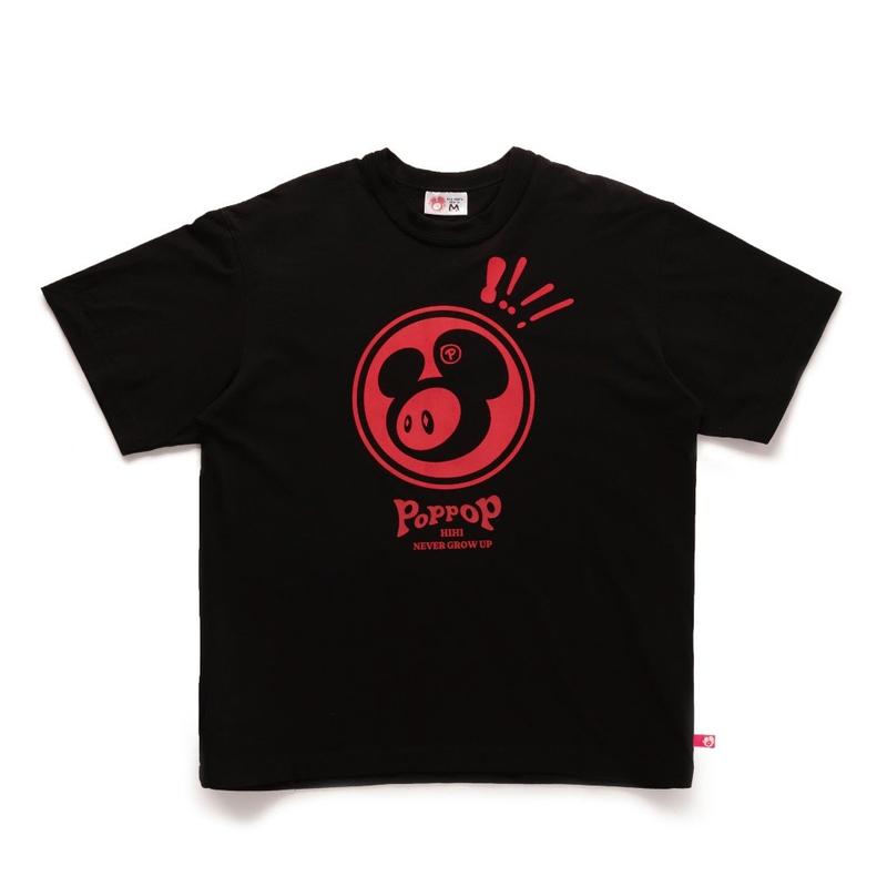 Màu trắng Nửa guru HOT- Áo Thun Poppop Mascot PP Tee Black 0