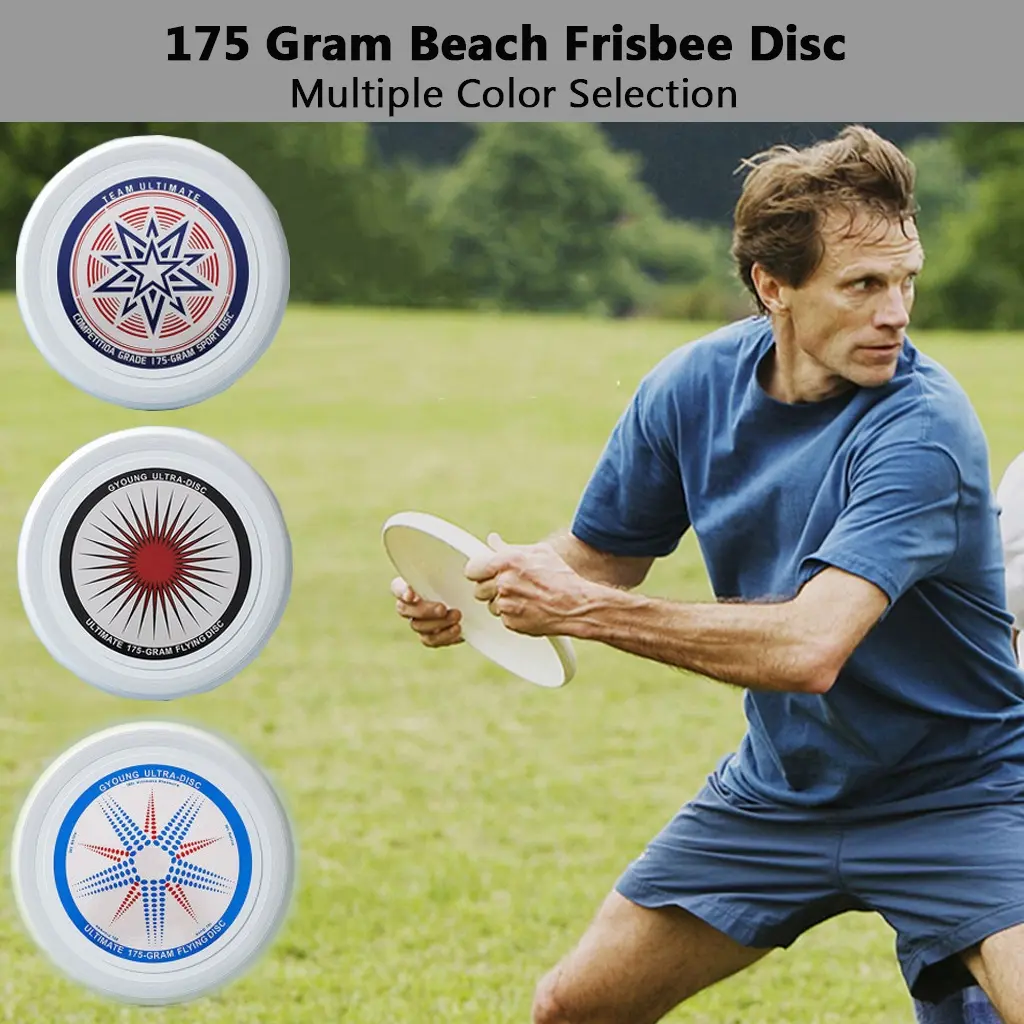 175g Outdoor Ultimate Beach Frisbee Disc  Water & Impact Resistant DIsc Soccer