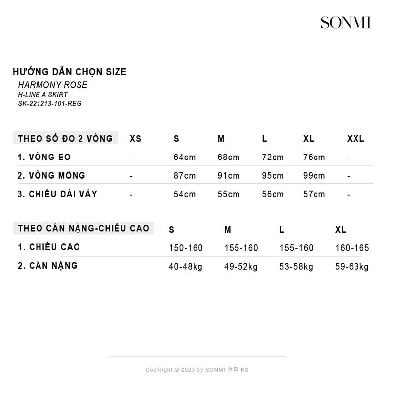 Product Introduction of Chân Váy Công Sở Chữ A Cạp Cao Suông Dài SONMI Hàn Quốc Thiết Kế Cao Cấp Co Giãn Xẻ Tà Màu Đen Trắng Kem Xanh Xám Ghi Nâu HARMONY ROSE Nữ Women 0