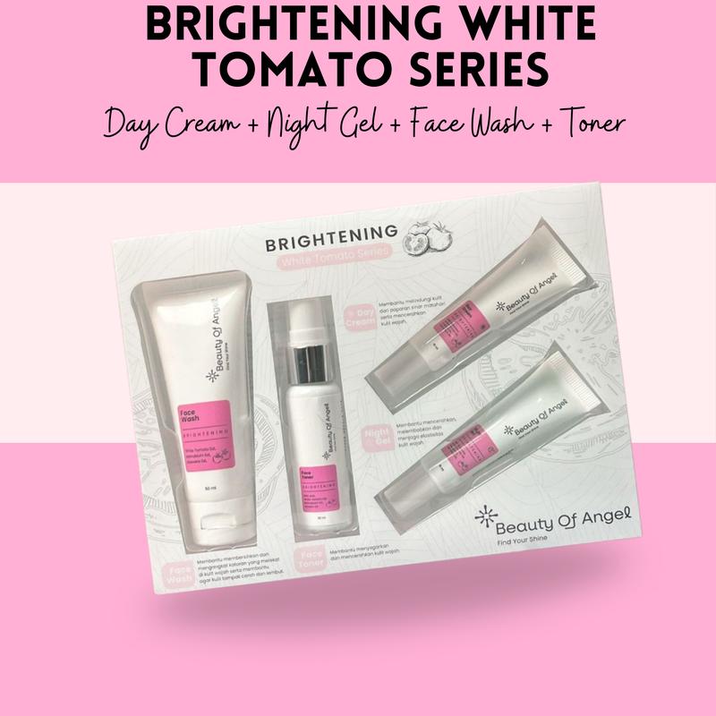 Beauty Of Angel White Tomato Series Cream pencerah wajah melembabkan kulit kusam mengandung collagen Mencerahkan Pria Hitam Scrub Perawatan 1