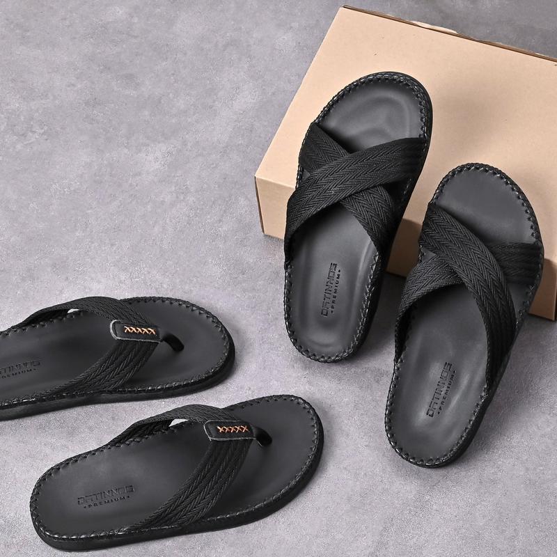 [ DÉP QUAI DÙ ] DéP Sandal Chéo Kẹp Doctor nam quai dù dày dặn, khâu may thủ công chắc chắn, Đế Bằng cao su êm chân, 2 bản dép chữ x kẹp và quai chéo DTDA22 Sandal Nhung