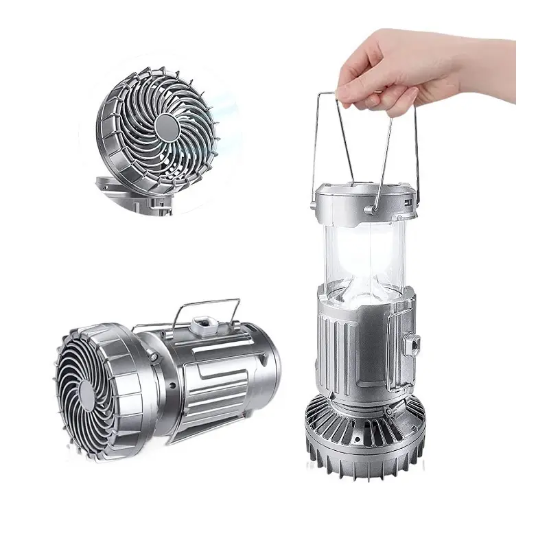 Camping light Electric Fan Solar Horse Lamp USB Charging Handheld Home Outdoor Multi-functional Night Market Convenient Lighting