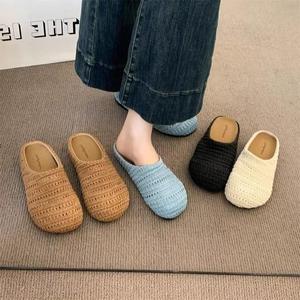 Dép Dệt Cổ Điển Kiểu Pháp, Dành Cho Nữ, Hàng Mới Về Năm 2025