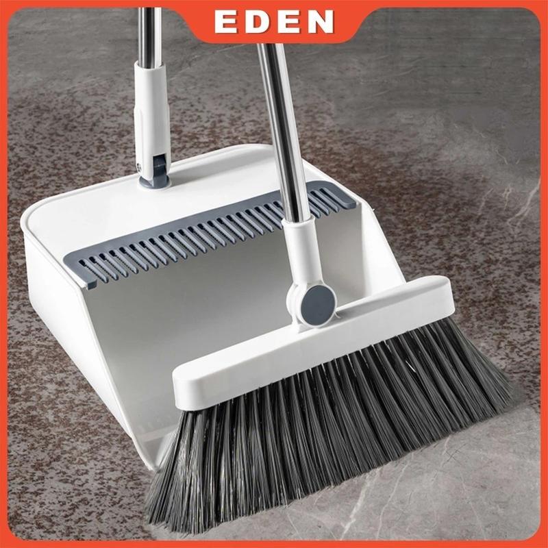 Bộ Chổi Nhựa Quét Nhà Cán Dài Kèm Hót Rác Gấp Gọn Thông Minh Tiện Dụng