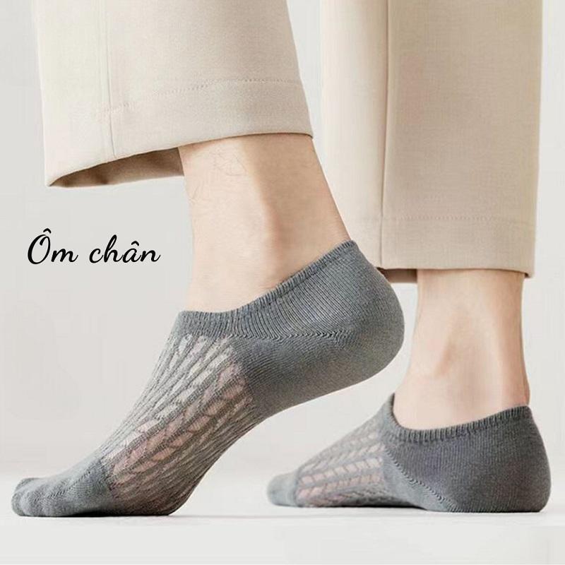 [Combo 5 Đôi] Tất Lười Nam Nữ TL02 Thiết Kế Dạng Lưới Thoáng Khí Chống Hôi Chân 4