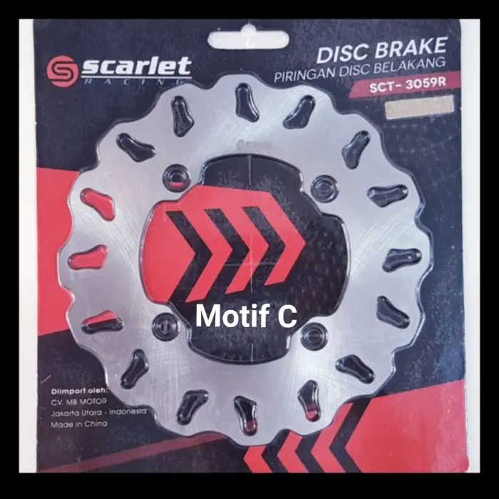 PIRINGAN CAKRAM DISC BRAKE BELAKANG MOTOR CB 150/CBR 150/MEGAPRO/CRF - Motif C, 220MM/BELAKANG 0