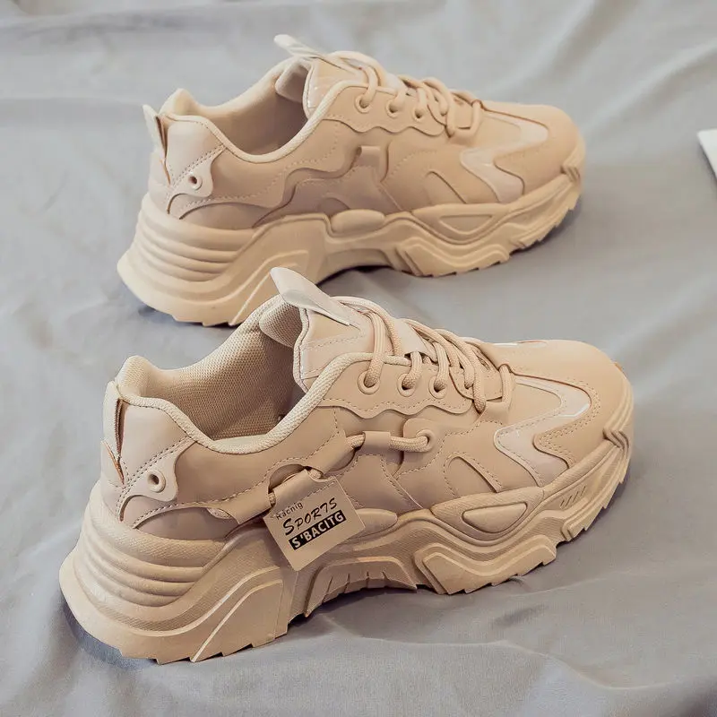 Giày thể thao nữ cá tính phong cách Hàn Quốc Kata 11331 đế cao 5cm Sneaker Shoes