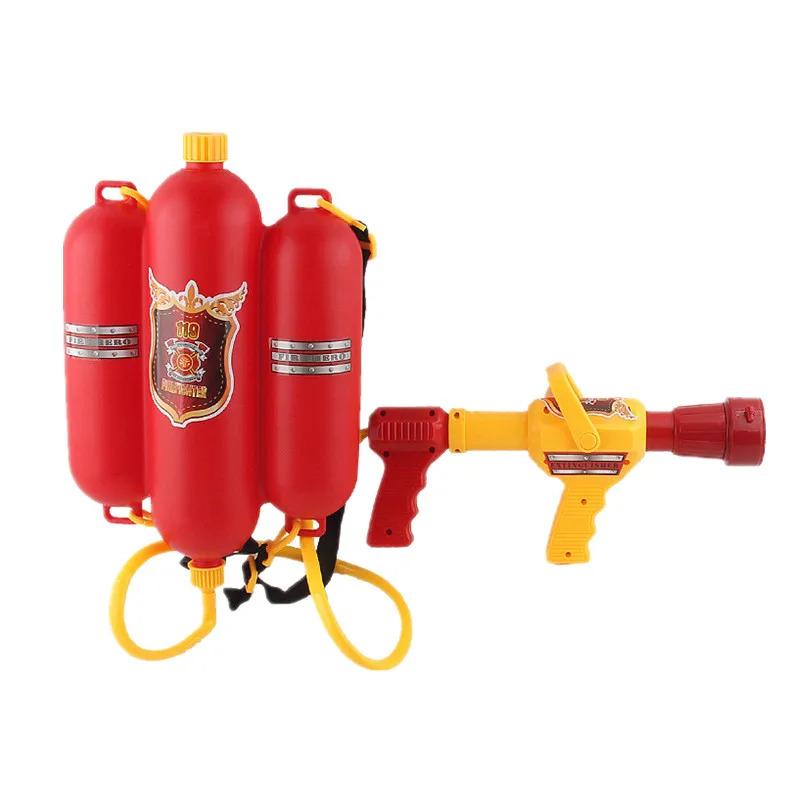 Kids Firefighter Costume Toddler Fireman Dress Up Halloween Cosplay Career Suit with Hose and Whistle Party Birthday Gift 4