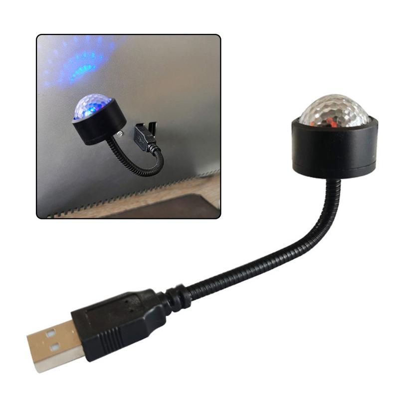 Product Introduction of TOPSCOR Lampu Atmosfir LED USB Warna-Warni Dengan Kontrol Suara Untuk Mobil 1